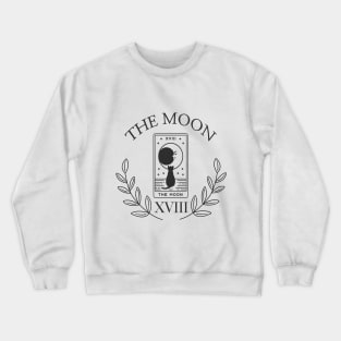 minimalistic the moon tarot Crewneck Sweatshirt